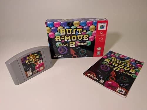 Bust-A-Move 2 Arcade Edition - Nintendo N64 - CIB - Tested, Authentic