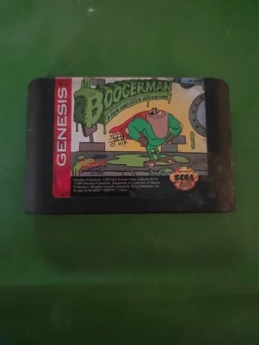 Sega Genesis Boogerman A Pick And Flick Adventure, Cartridge Only