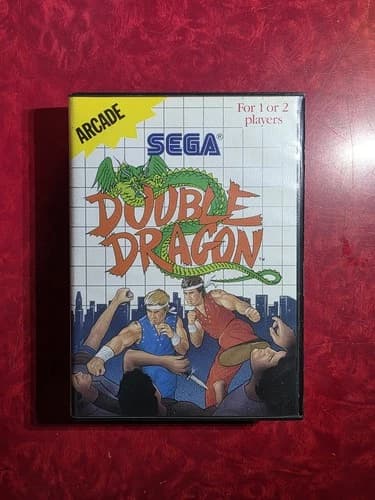 SEGA Double Dragon Sega Master System Action Arcade 1988 CIB Tested