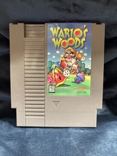 Wario's Woods Nintendo NES Cleaned Tested Working