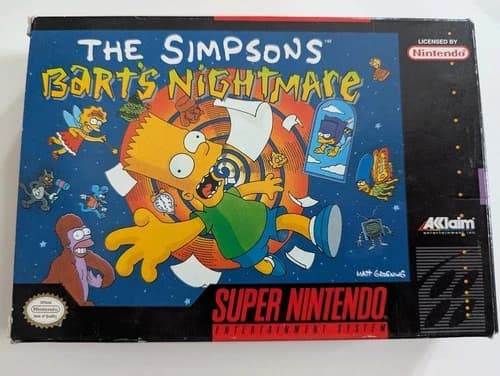 The Simpsons: Bart's Nightmare COMPLETE IN BOX SNES
