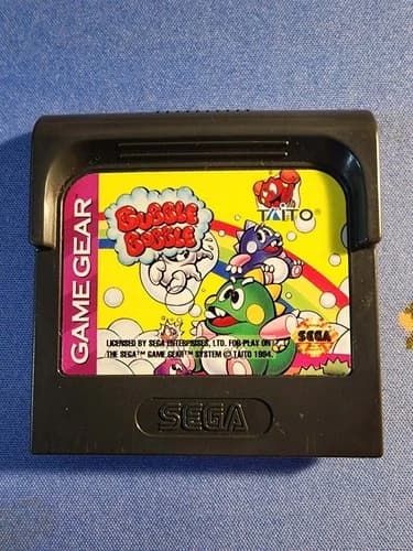 Bubble Bobble (Sega Game Gear) Game Cart Authentic - Tested & Working