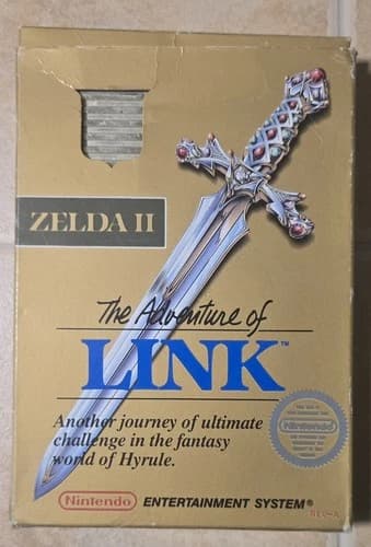 Nintendo Zelda II: The Adventure of Link NES NTSC-U/C Complete Manual 1988
