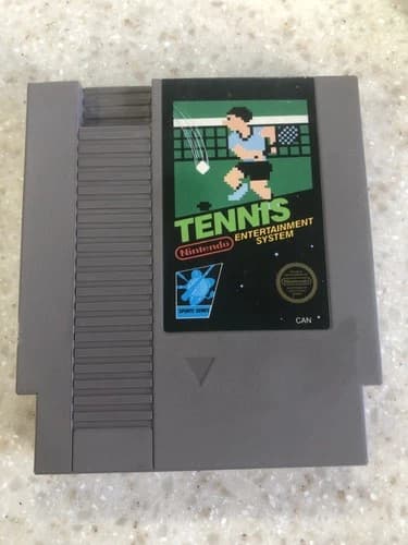 TENNIS ORIGINAL CLASSIC VIDEO GAME Nintendo System 1985 CARTRIDGE NES HQ