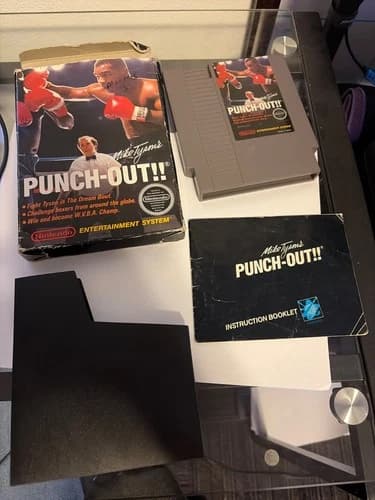 COMPLETE Mike Tyson's PUNCH-OUT!! Nintendo NES CIB Manual BOXING Tested WORKING