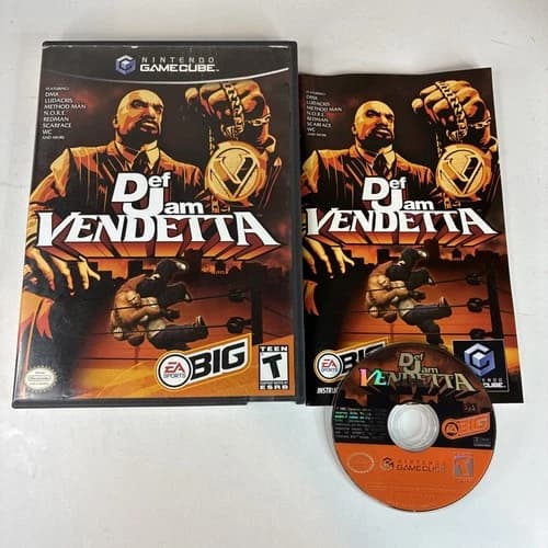 Def Jam Vendetta GameCube CIB Complete Nintendo Authentic Tested & Cleaned