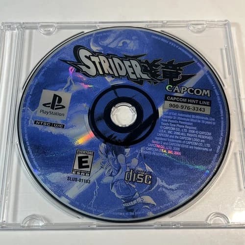 Strider 1 Disc Only Strider 2 (Sony Playstation PS1 2000) Loose Tested & Working
