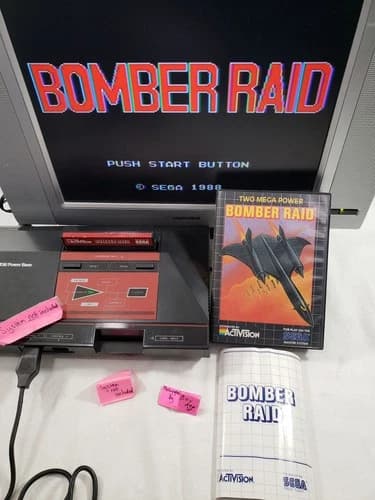 Bomber Raid SMS AUTHENTIC Sega COMPLETE Master System BombeRaid shooter cib