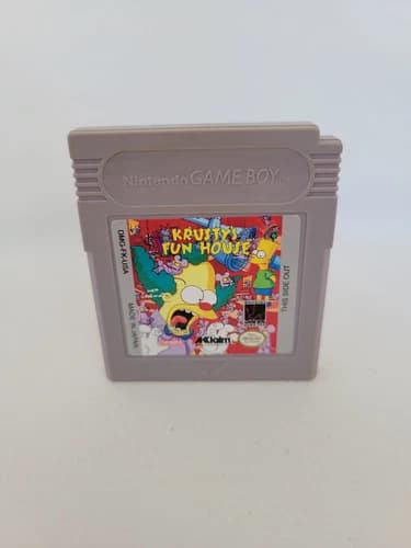 Simpsons Krusty's Fun House Nintendo GameBoy Authentic Tested And Working