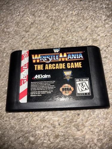 WWF WrestleMania: The Arcade Game (Sega Genesis, 1995) Tested Game Only