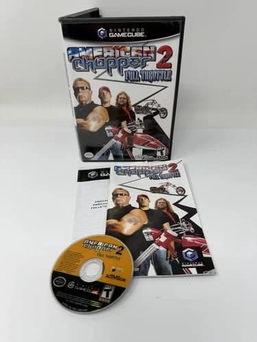 American Chopper 2: Full Throttle (Nintendo GameCube, 2005) Complete Clean Works