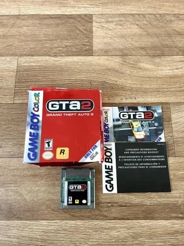 Grand Theft Auto 2 GTA Nintendo GameBoy Color GBC Complete