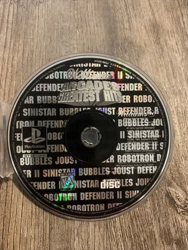 Williams Arcade's Greatest Hits (Sony PlayStation 1, 1996) Disc Only