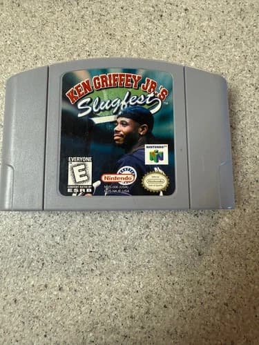 N64 KEN GRIFFEY JR.'S SLUGFEST Authentic, Tested and Working,