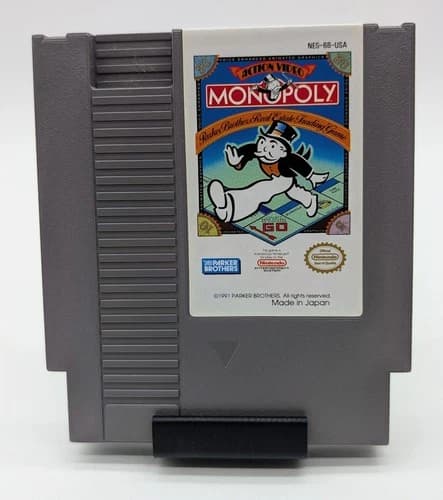 Monopoly Nintendo NES Cartridge Authentic