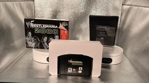 WWF WrestleMania 2000 (N64), CIB, Used, Cleaned, Tested, Works