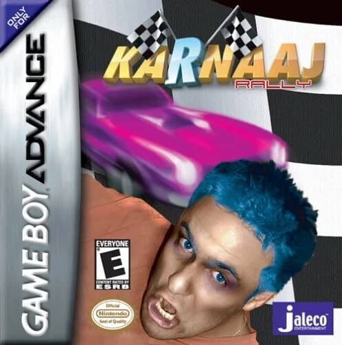 Karnaaj Rally - Nintendo Gameboy Advance GBA cartridge TESTED