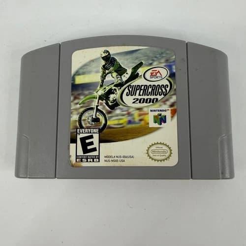 Supercross 2000 Nintendo 64 N64 Authentic Tested Working