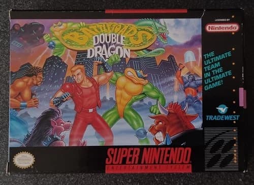 battletoads double dragon snes cib