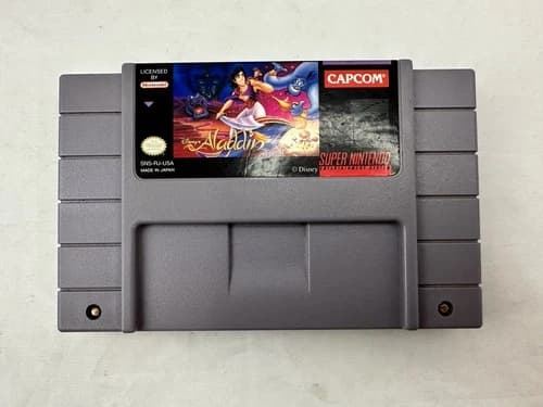 Disney's Aladdin (Super Nintendo SNES) Video Game Authentic & Tested
