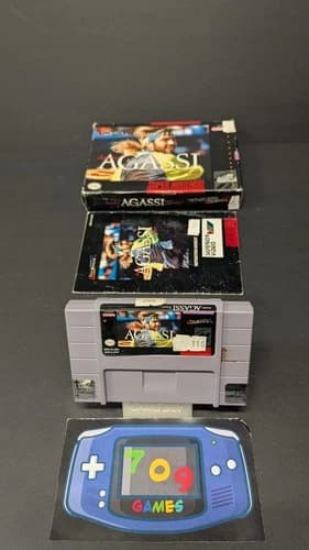 Andre Agassi Tennis (Super Nintendo) SNES CIB COMPLETE IN BOX
