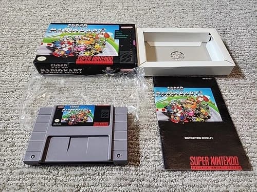 Super Mario Kart (Super Nintendo Entertainment System, SNES) CIB NICE SHAPE!