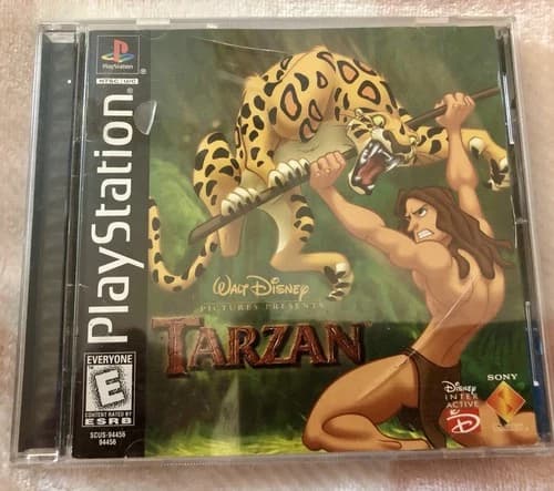 Tarzan PlayStation 1, 1999 PS1 Black Label Complete w/ Manual Tested Working