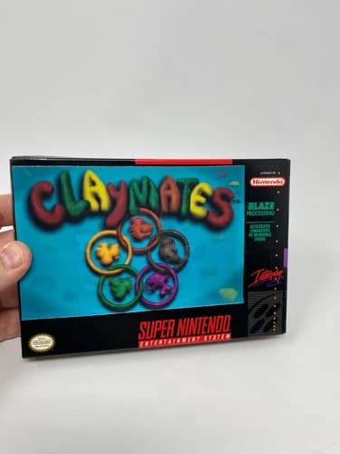Claymates (Super Nintendo System, 1994) SNES CIB Complete Tested Authentic