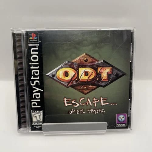 ODT Escape Or Die Trying - PS1 - CIB Complete w/ Reg Card - Tested - Ships Fast