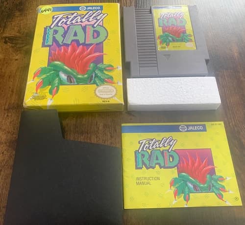 Nintendo NES Totally Rad Complete in Box w/ Protective Case Tested Guaranteed