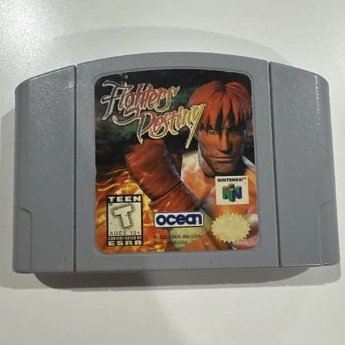 Fighters Destiney N64 Game Cartridge Cleaned & Tested