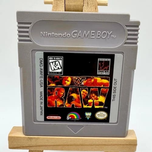 WWF Raw - Game Boy - Cartridge - Nintendo - Cart - LJN - GB - Authentic - Tested