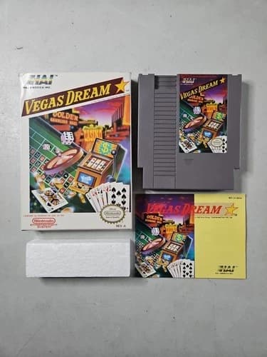 Nintendo NES Vegas Dream CIB Complete in Box and Tested