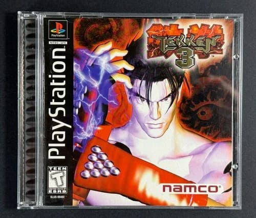 Tekken 3 (Sony PlayStation 1, 1998) PS1 Black Label Complete w/ Manual Reg Card