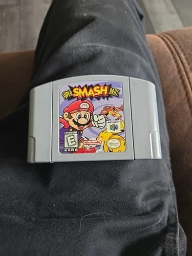 Super Smash Bros. Video Game Cartridge (Nintendo N64 1996)