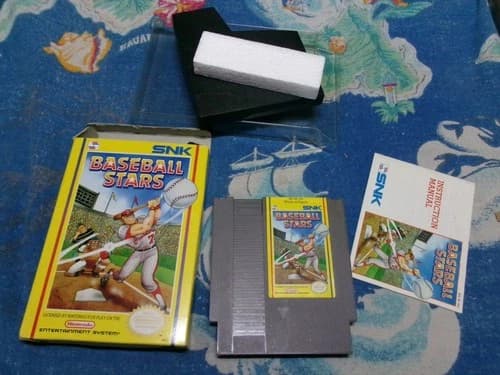 #691 1989 SNK Baseball Stars Nintendo NES in Box Manual Case Game Pak