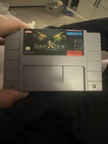 Dragon View Drakkhen 2 Super Nintendo Snes Cleaned & Tested Authentic