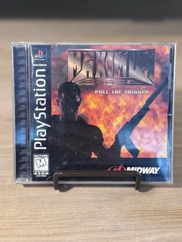 MAXIMUM FORCE VTG PS1 (Sony PlayStation 1, 1997) COMPLETE w/ Registration Card