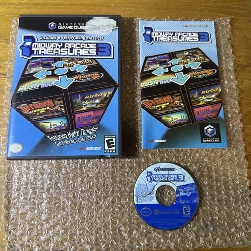 Midway Arcade Treasures 3 (Nintendo GameCube, 2005) Complete CIB Tested Working