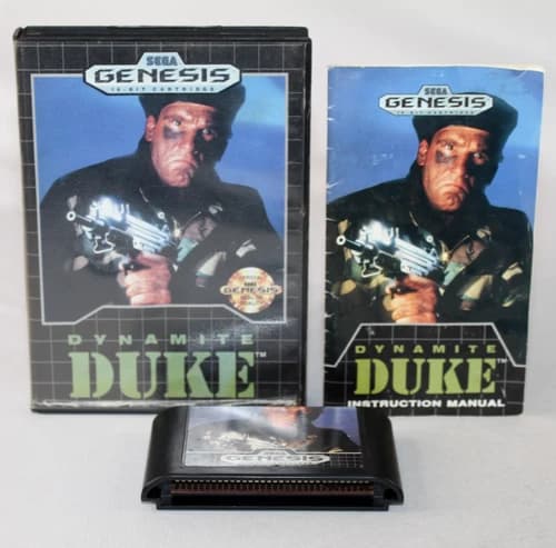 Dynamite Duke Sega Genesis Complete CIB! Authentic! Good Condition! Nice!