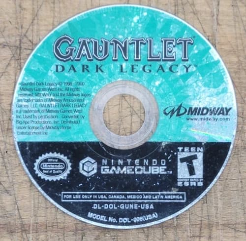 Gauntlet: Dark Legacy For Nintendo GameCube Disc Only - USED