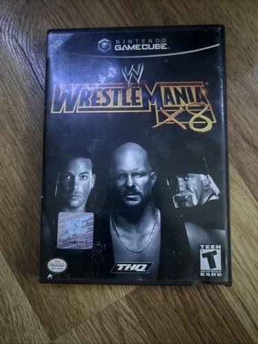 Nintendo GameCube WWE Wrestlemania X8 2002 Video Game Complete with Manual Works