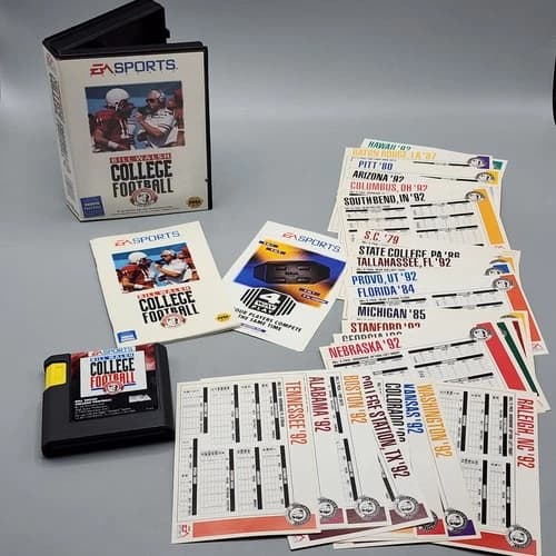 Bill Walsh College Football (Sega Genesis) Complete In Box - CIB - All Inserts