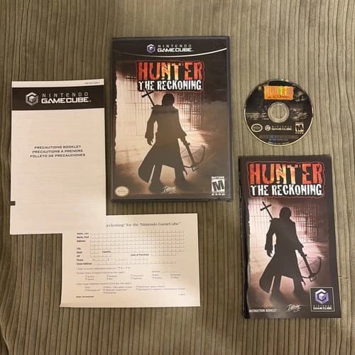 Nintendo GameCube Hunter: The Reckoning CIB Reg Card *Tested & Works*