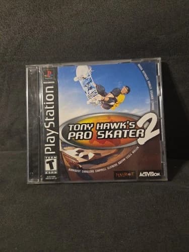 Tony Hawk's Pro Skater 2 (Sony PlayStation 1, 2000) PS1 Complete W/ Manual CIB