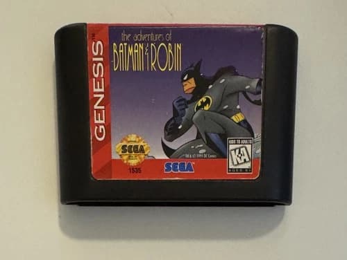 Adventures Of Batman And Robin Sega Genesis Video Game Cart Only Tested *Good*