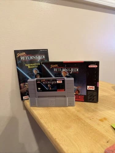 1991 SUPER STAR WARS: Return of the Jedi (Super Nintendo, SNES) Complete - Rare