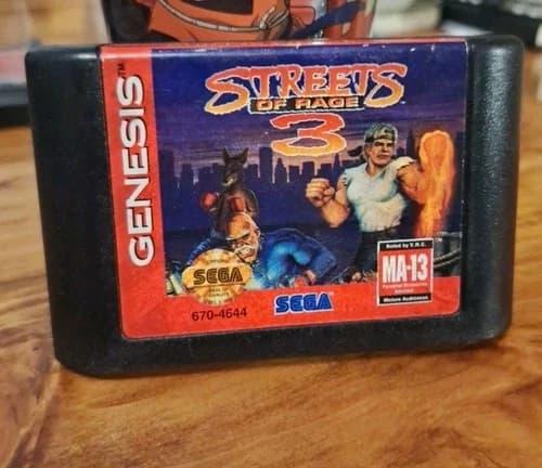 Streets of Rage 3 Sega Genesis Cartridge Only Authentic Tested Working