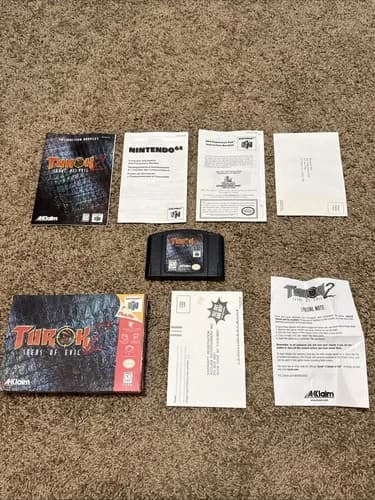 Turok 2 Seeds of Evil N64 Complete CIB Nintendo 64