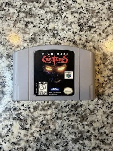 Nightmare Creatures (Nintendo 64 N64, 1998) Authentic - Cartridge Only - Tested